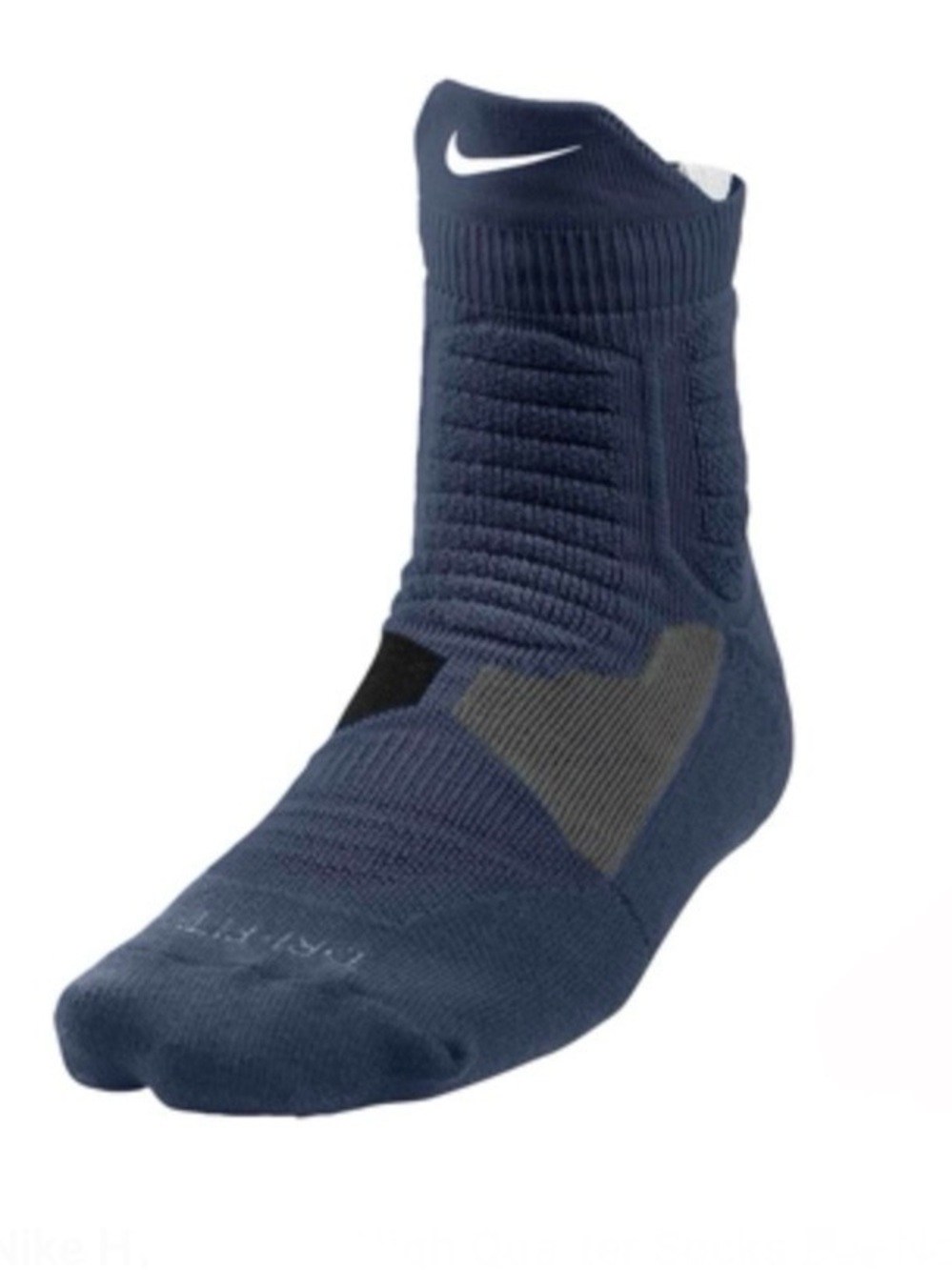 2 Nike Hyper Elite High Quarter Dri-Fit Basketball Socks Men’s L
